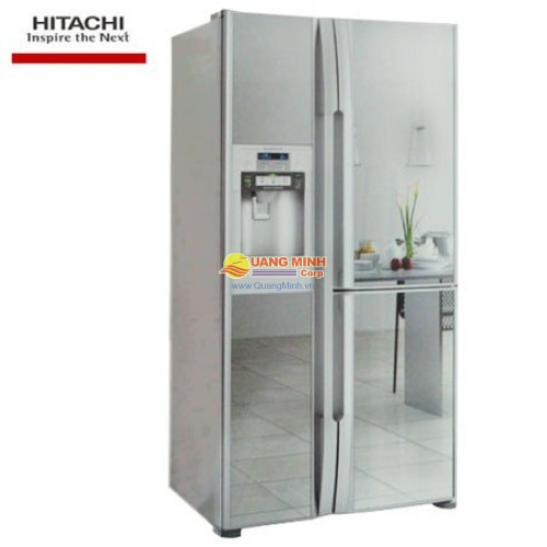 Tủ lạnh 2 cánh Hitachi 589L màu bạc thủy tinh R-S700PGV2GS
