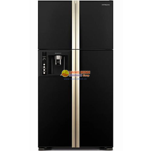 Tủ lạnh 4 cánh Hitachi 550L Inverter mặt gương đen W660FPGV3XGBK