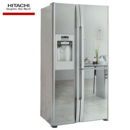 Tủ lạnh 2 cánh Hitachi 589L màu bạc thủy tinh R-S700PGV2GS