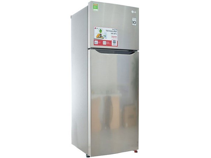 Tủ lạnh 2 cánh LG 225L màu Inox GN-L222PS